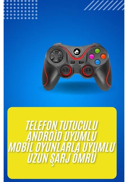 Kablosuz Oyun Kolu Bluetooth Joystick Gamepad Android Uyumlu