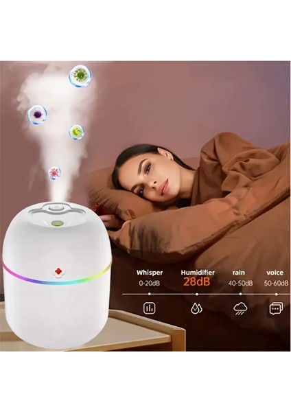 Mini Hava Nemlendirici 3in1 H2O HUMIDIFIER220ML (5047)