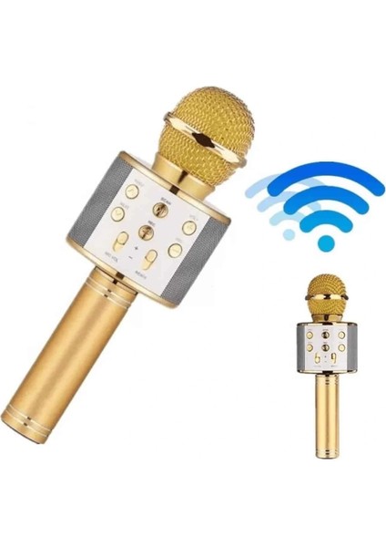 Bluetooth Hoparlör USB Aux Sd Kart Kaoroke Mikrofon Uzun Pil Ömrü fiyatları