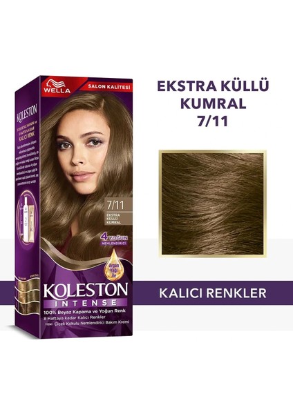 Koleston Intense Saç Boyası 7/11 Ekstra Küllü Kumral - Salon Kalitesi
