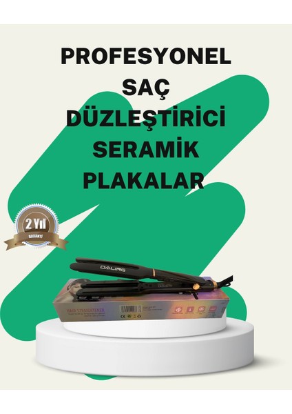 Daling Profesyonel Saç Düzleştirici Seramik Yüzey Tüm Saç Tipleri Için