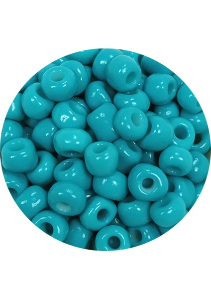 Dökme Cam Kum Boncuk Büyük Boy (6/0) 4 mm - 60 Gram - Camgöbeği Yeşili - BNC118 fiyatları