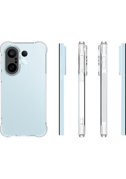 Vivo X200 Fe Uyumlu Kılıf Kamera Çıkıntılı Kristal Şeffaf Kaymaz Silikon Kapak indirimleri