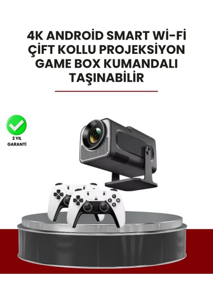 Taşınabilir Full Hd Projektör - 1 GB Ram, 8 GB Hafıza