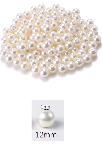 1.000 Gram (1 Kg.) 12MM Krem Renk Plastik Inci Boncuk Çanta ve Takı Yapım Boncuğu (~800 Adet) fiyatları
