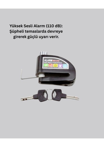 Taşınabilir Alarm Disk Kilidi Motosiklet Scooter Bisiklet Güvenlik fiyatları