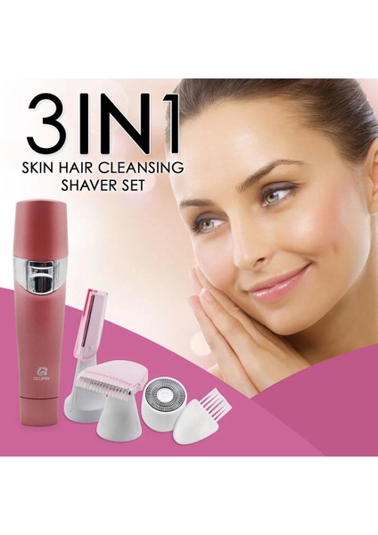 Tüm Cilt Tipleri Için 3 Başlıklı Refreshing Skin 3 In 1 Epilasyon Aleti Cilt Yenileme Cihazı (5047)