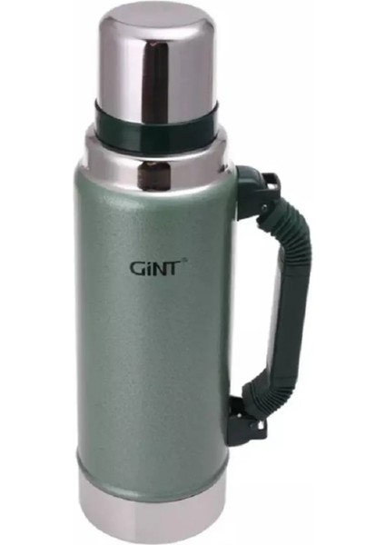 Gint 1.25 Litre Paslanmaz Çelik Termos 24 Saat Sıcak 12 Saat Soğuk Yeşil (5047)