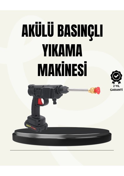 Tek Bataryalı 48V Şarjlı Basınçlı Yıkama Makinesi