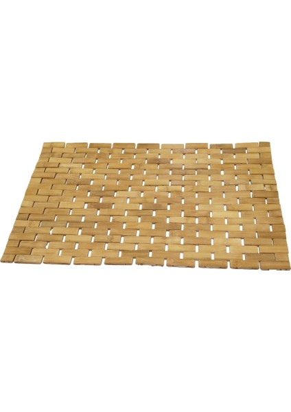 Dikdörtgen - Bambu Kaydırmaz Banyo Paspası 42X62CM (5047)