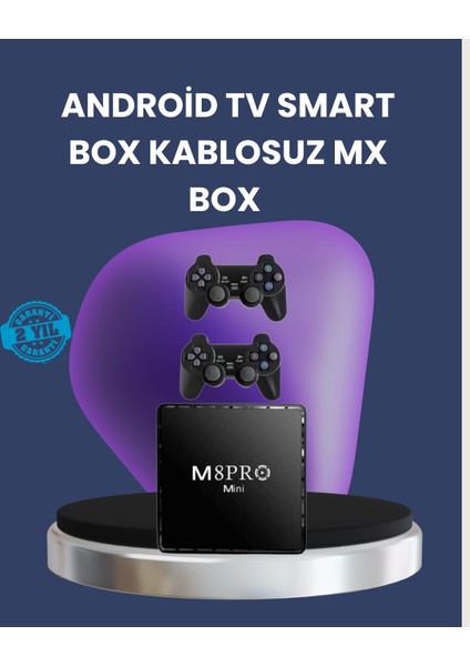 Android Tv Box 10K Ultra Hd Medya Oynatıcı ve Oyun Cihazı