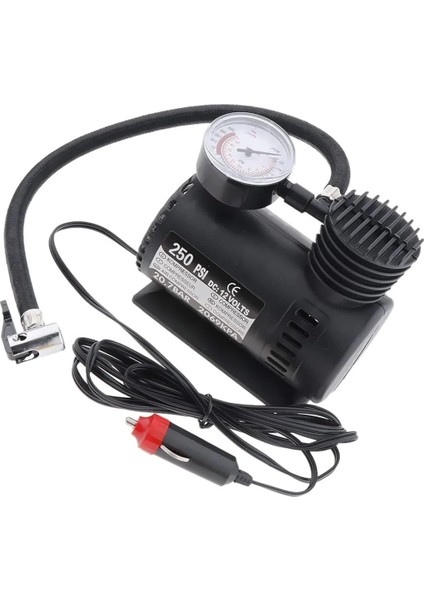 Oto Araç Mini Kompresör Hava Kompresörü 12 V 250 Psı Araba Hava Pompası Lastik Şişirici Taşınabilir (5047)