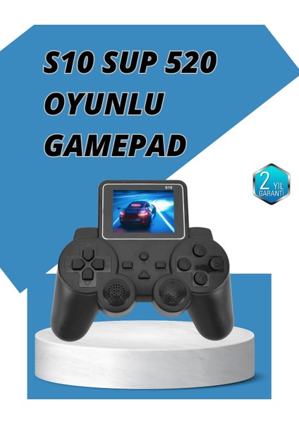 S10 Gamepad HDMI Tv Bağlantılı 520 Klasik Retro Oyun 2025 Seri Orijinal