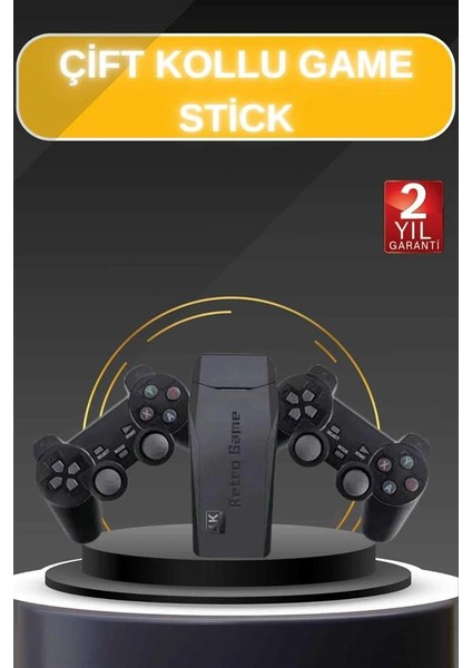 Game Stick El Atarisi 2.4g Kablosuz Çift Kol Oyunlar 4K Game Stick 3500 Oyunlu Atari Uyumlu fiyatları