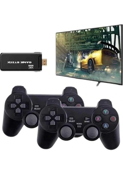 Game Stick El Atarisi 2.4g Kablosuz Çift Kol Oyunlar 4K Game Stick 3500 Oyunlu Atari Uyumlu indirimleri