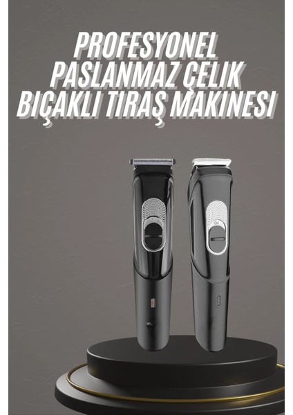 Pro Şarjlı Saç Sakal Tıraş Makinesi Ense Kesme Makinesi Lazer Öncesi Kısaltma