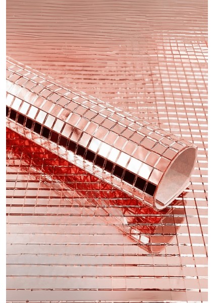 Büro Ev Ofis Etkinik Dekoru Için 30X30CM Yapışkanlı Kare Bronz Cam Mozaik Fayans Aynalı Dekor Panel fiyatları