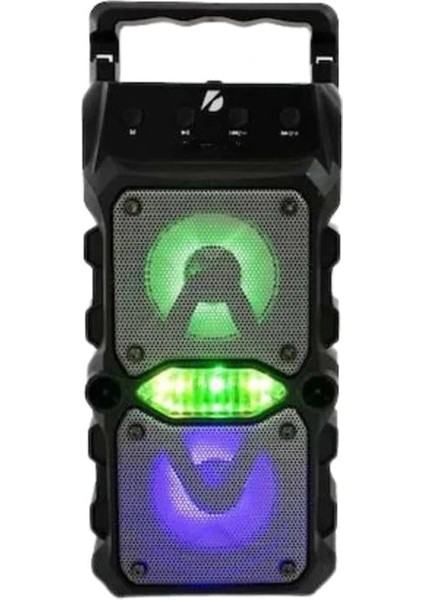 Taşınabilir Kablosuz Bluetooth Hoparlör Uzun Pil Ömrü LED Işıklı