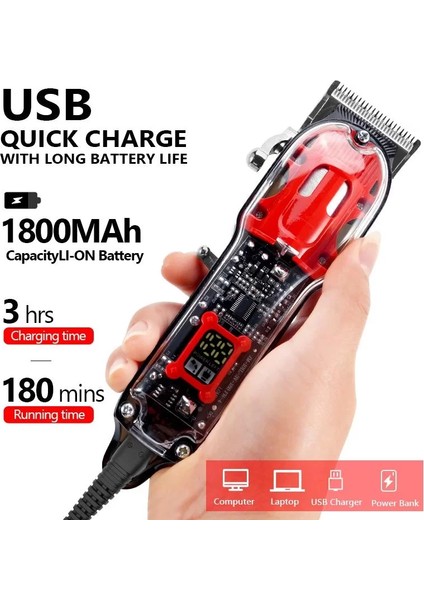 Dearling Şarjlı Saç Kesme Makinesi RF-107 (5047)