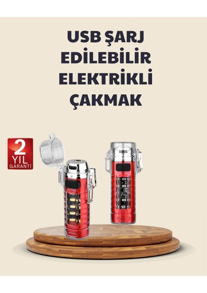 Kamp ve Outdoor Için Çok Amaçlı Lı Elektronik Çakmak