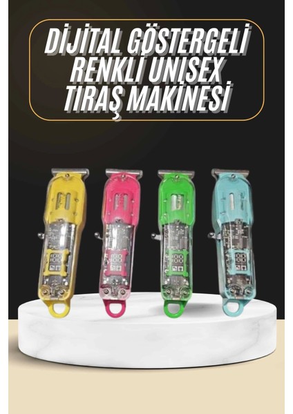 Tıraş Makinesi Renkli Dijital Göstergeli Epilasyon Öncesi Kısaltma Makinesi