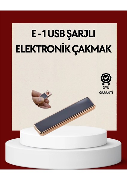 Plazma Ark Teknolojili Elektrikli Çakmak – Dokunmatik, LED Göstergeli, Şarj Edilebilir