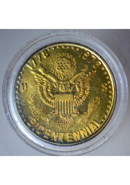 Amerika Birleşik Devletleri Bağımsızlığın 200. Yılı 1976 Madalyon. 26 mm Kapsülünde Çil. fiyatları