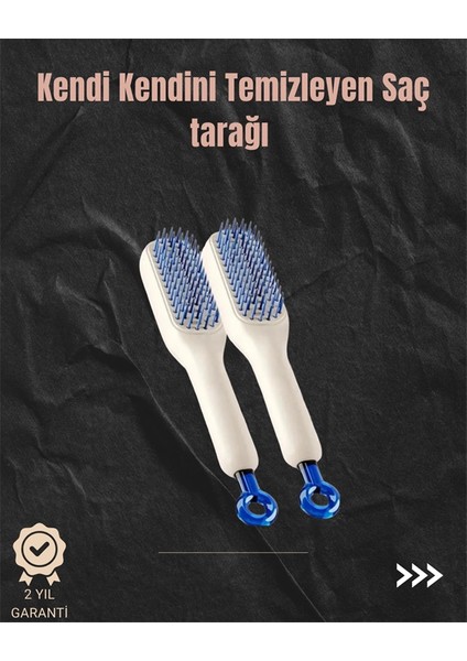 Kendini Temizleyen Hava Yastıklı Saç Tarağı – Düğümsüz Tarama