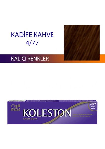 Single Tüp Boya Saç Boyası Kadife Kahve 4/77