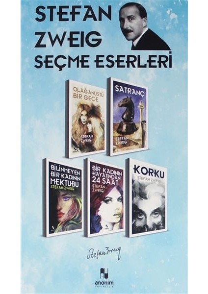 Stefan Zweig Seçme Eserleri - (5 Kitap Kutu)