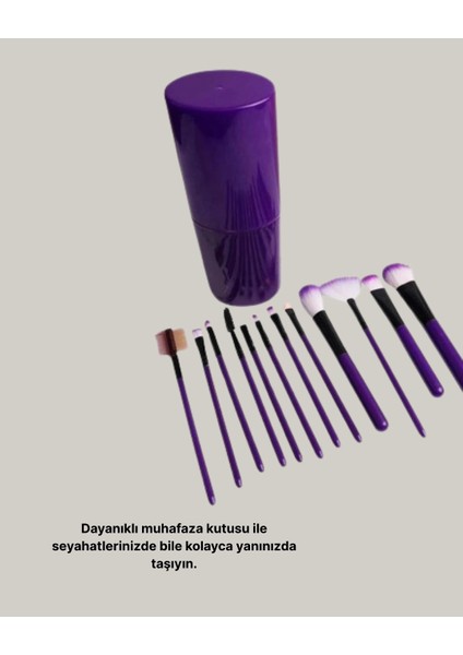 12’li Profesyonel Makyaj Fırça Seti Ultra Yumuşak Sentetik Kıllı fırsatları