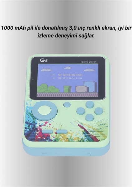 3 Inç Renkli Ekranlı Taşınabilir El Konsolu – G5 Modeli modelleri