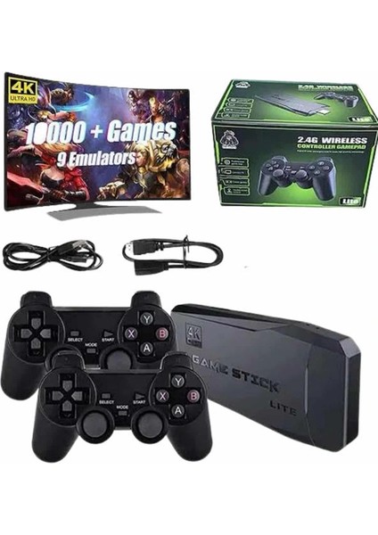 2.4g Uyumlu Kablosuz Çift Kol Atari Retro 20000 Oyun Game Stick
