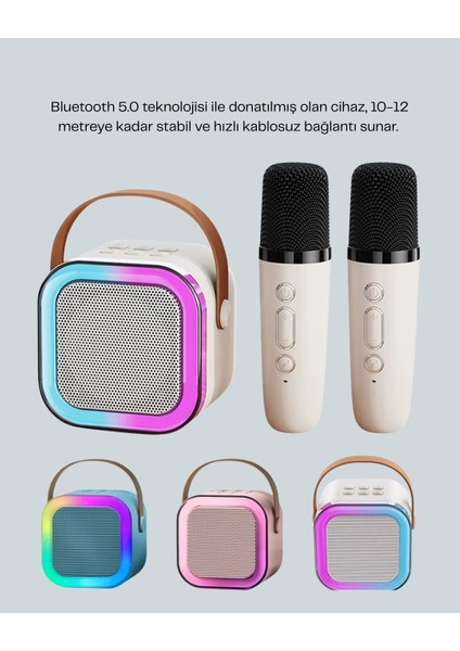 Taşınabilir Bluetooth Karaoke Hoparlör – 2400 Mah Batarya fiyatları