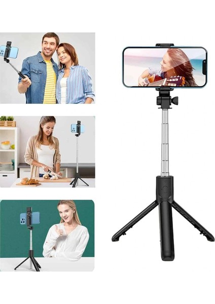 Cep Telefonu Tripod Standı Manyetik Selfie Sopa Bluetooth Uzaktan Kumandalı indirimleri