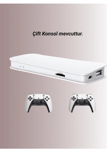 HDMI Çıkışlı Çift Kablosuz Kollu Retro Game Stick – M15 modelleri
