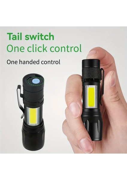 Ultra Güçlü Taktik Şarjlı LED El Feneri Lı (5047) modelleri