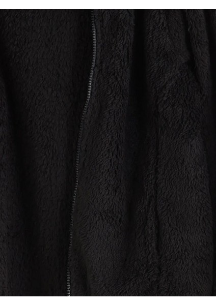 Kapüşonlu Pelüş Kız Çocuk Fermuarlı Sweatshirt (W5) fiyatları