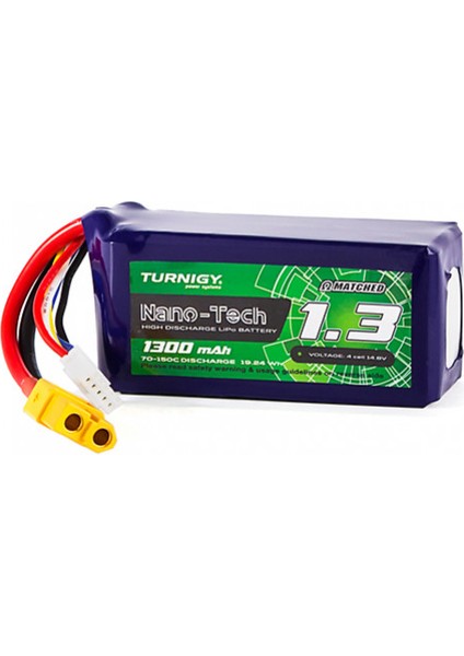 Nano-Tech Plus 1300MAH 4s 70C Lipo Batarya