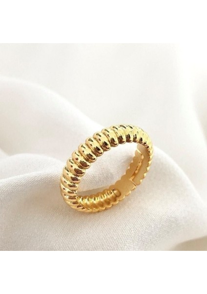 Kadın Altın Renk Vintage Burgu Yüzük fiyatları