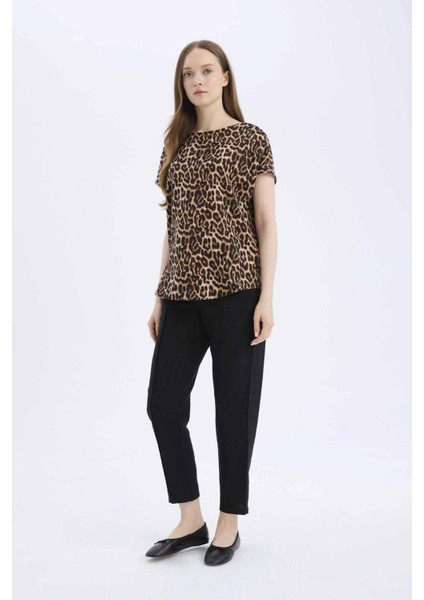 Lastikli Bel Bağcıklı Basic Düz Paça Jogger Pantolon D2573AX25SP fiyatları