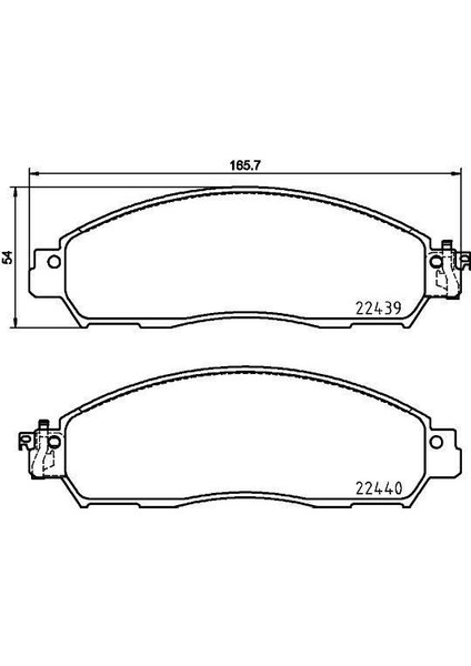 671771 - Fren Balatası On Nıssan Navara D23 15 4×4