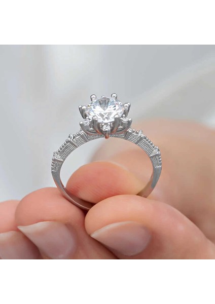 ​gümüş Çiçek Desenli Kadın Yüzük fiyatları