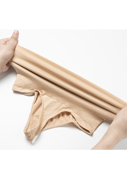 Dikişsiz Yüksek Bel Kayma Yapmaz Toparlayıcı Kadın String Tanga Korse Siyah