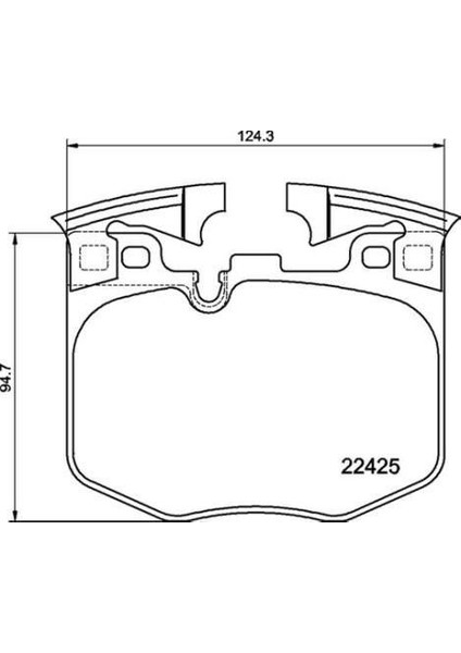 671856 - Fren Balatası On Bmw G30 G38 G32 G20 G01 G02 G05 G06 G07 G29 G11 G12 G14 G15 G16 I20