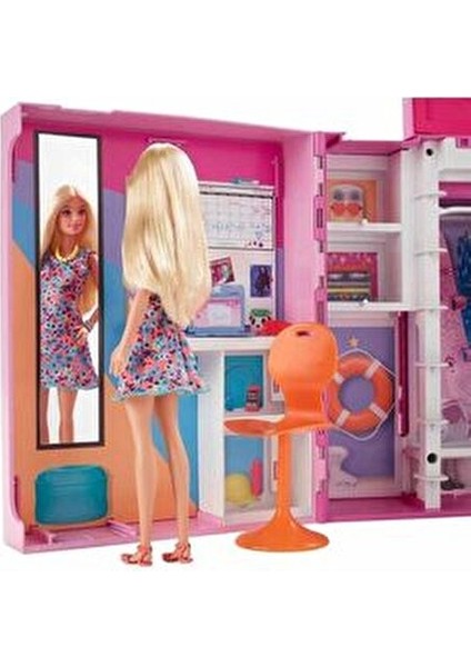 Yeni Rüya Dolabı Oyun Seti Pembe Renkli Frozen Temalı 30 Aksesuar ile