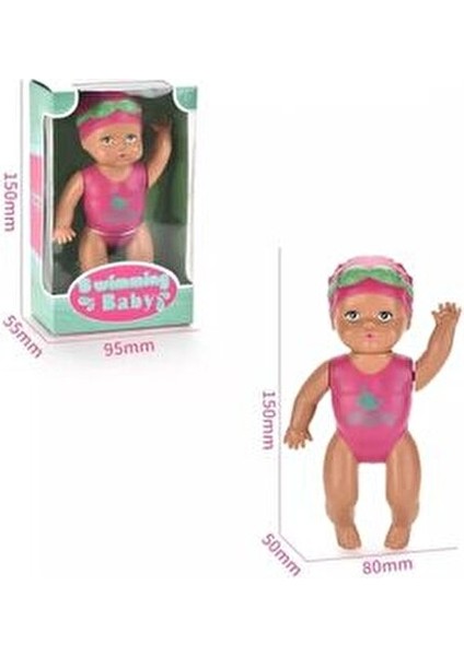 Yüzen Bebek Kız Çocuklar İçin Pembe Renkli Eğlenceli Su Oyuncakları