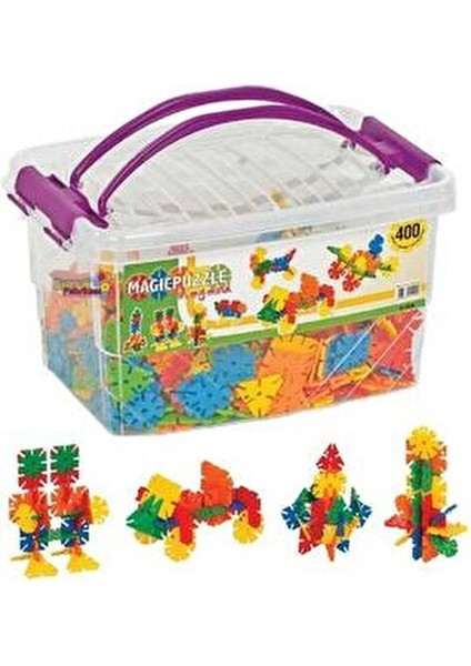 Magıc Puzzle 400 Parça Eğlenceli Yaratıcı Blok Seti Çocuklar İçin Hediye Seçeneği fiyatları
