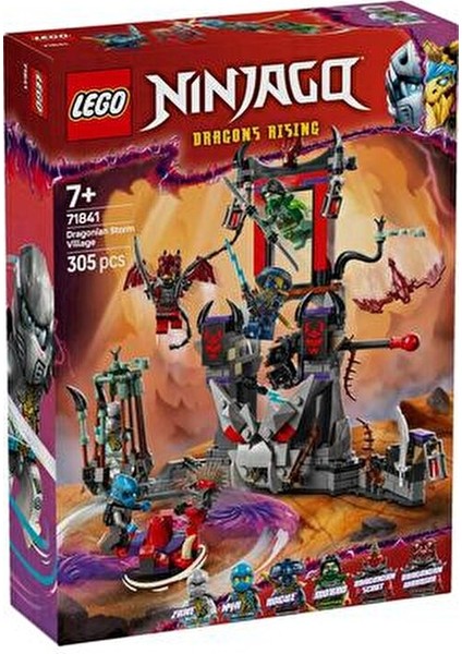 Nınjago Ejderinsan Fırtına Köyü Savaş Arenası 71841 305 Parça Eğlenceli Oyun Seti