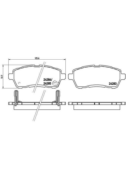671493 - Ön Balata Fıesta Vı 1.4-1.4tdci 1.6 Tdcı 08 Swıft 10 Justy 07 Mazda Iı 07 Sırıon 08